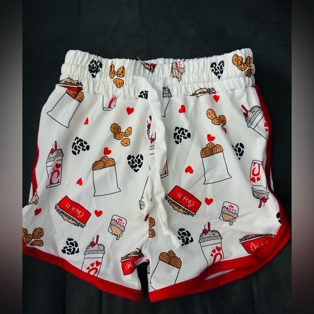 New Boutique Girls Chick Fil A Shorts 3T